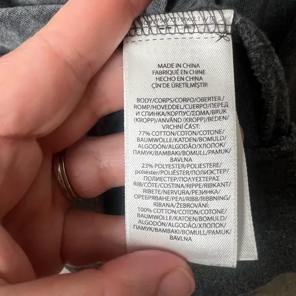 Polo Ralph‎ Lauren Woman Size Medium Gray velour quarter-zip pullover - Image 3