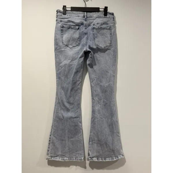 Pacsun Flare Jeans Women 29" Cotton Retro Stretch 70s Hippie Travel Vacation - Image 2
