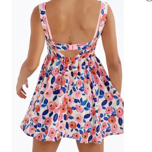 For Love and Lemons Gianna Mini Dress Floral Sleeveless Dress NWT Size Medium - Image 5