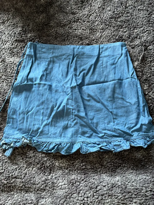 Honey Belle Denim Wrap Skirt - Image 2