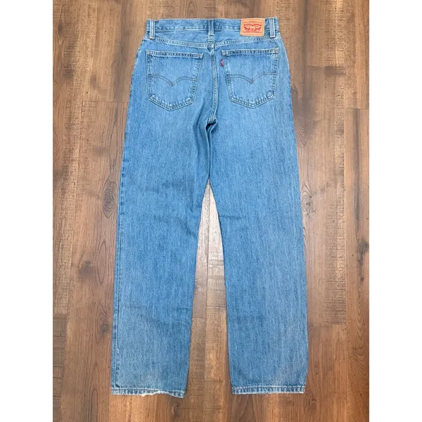 Levis Low Pro Straight Jeans Womens 28 Medium Wash Blue Denim Low Rise Pants - Image 2