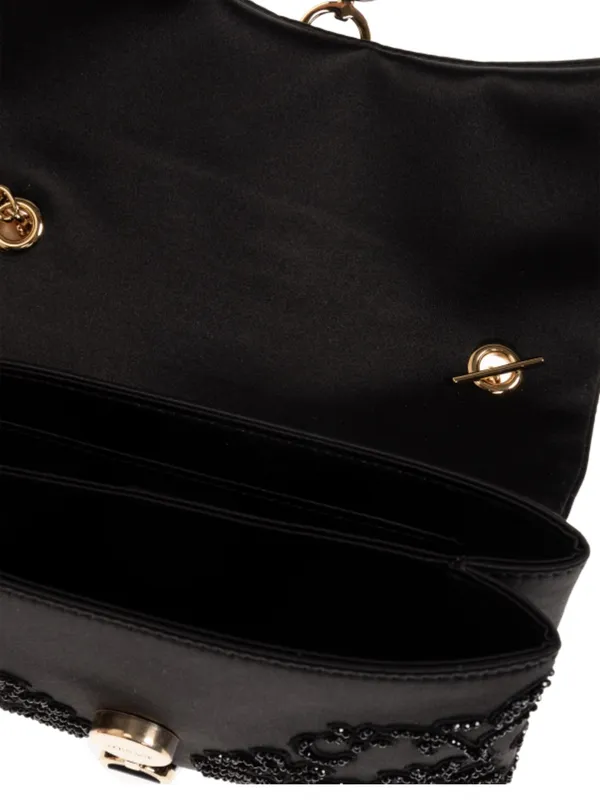 VERSACE Kleio Embroidered Satin Mini Chaij Bag - Image 5