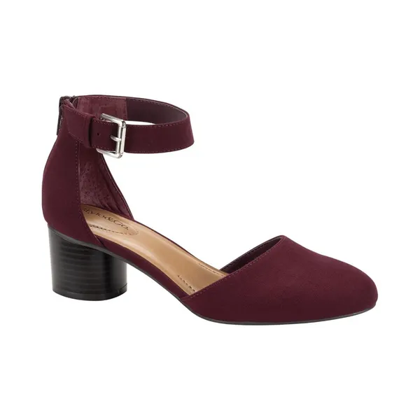 Style & Co. Two Piece Stacked Heel Dress Pumps Berry Microsuede Purple 8.5M - Image 8