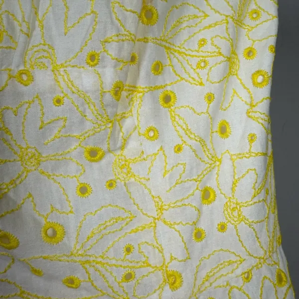 Lilly Pulitzer Blossom Dandelion Embroidered Eyelet Dress Size 2 - Image 8
