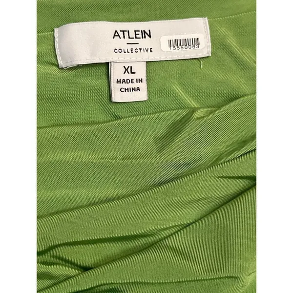 Atlein Collective One Shoulder Dress in Green XLarge Womens Jersey Mini - Image 8