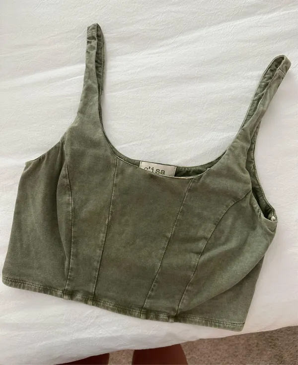 Boutique Green Tank Top - Image 2