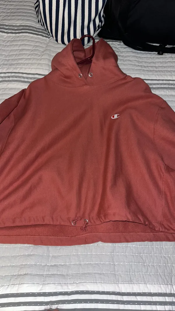 Champion Oversized Cropped  Hoodie - Image 2