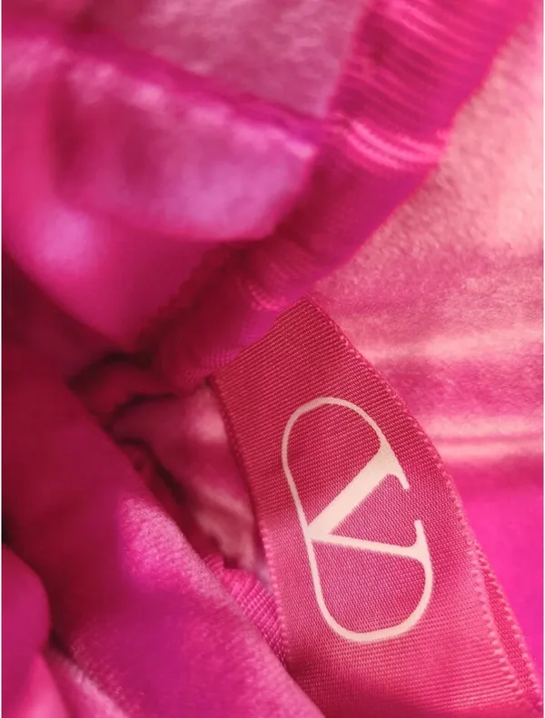 Pink Velvet Wristlet/Cosmetic Bag - Image 5
