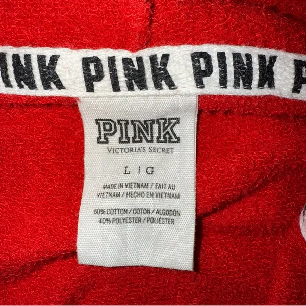 Victoria’s Secret PINK Jacket Women’s Size Large Red/Black/White - Image 8
