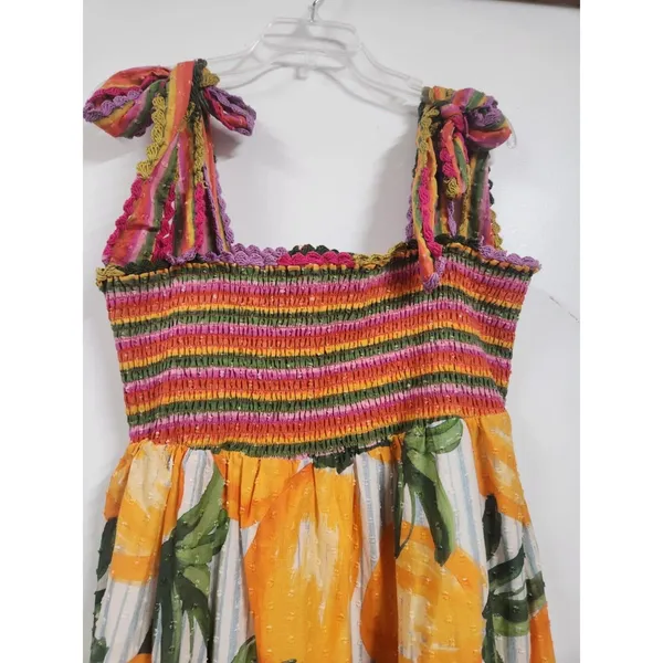 Anthropologie Farm Rio Printed Tiered Maxi Dress Size XL - Image 6