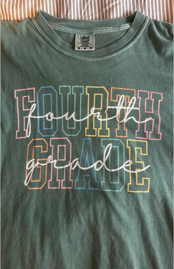Comfort Colors Green teacher shirt - Image 2