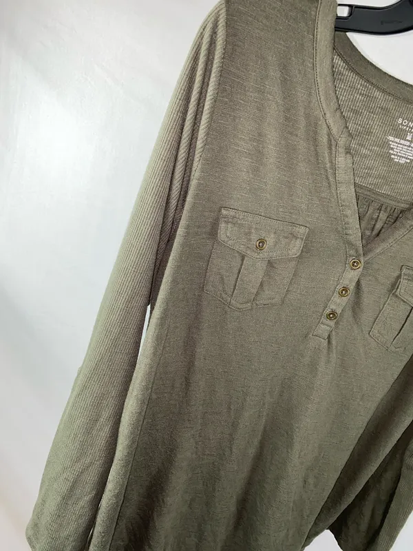 Long sleeve blouse Green Size M - Image 2