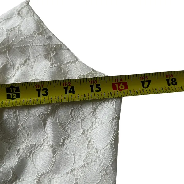 Loveriche White Lined Lace Dress Women's Size Medium | 5-32 - Image 7