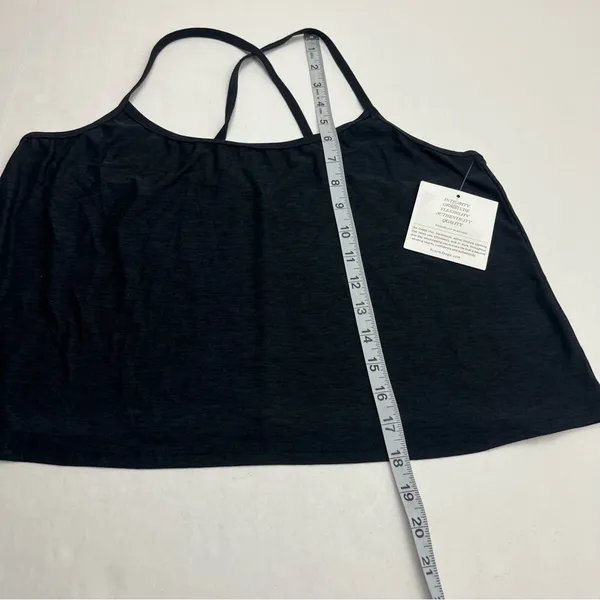 Beyond Yoga Featherweight Drift Away Sleep Tank Spacedye‎ Black Grey Large NEW - Image 9