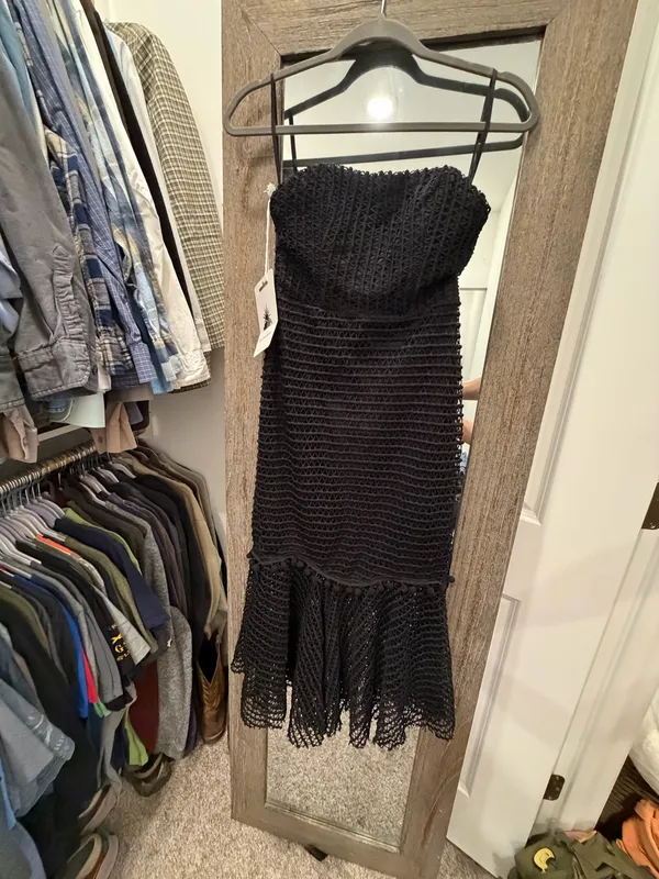 Strapless Mermaid Dress Black Size M - Image 2