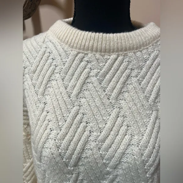 Aelfric Eden Vintage Oversized Cable Knit Sweater - Image 5