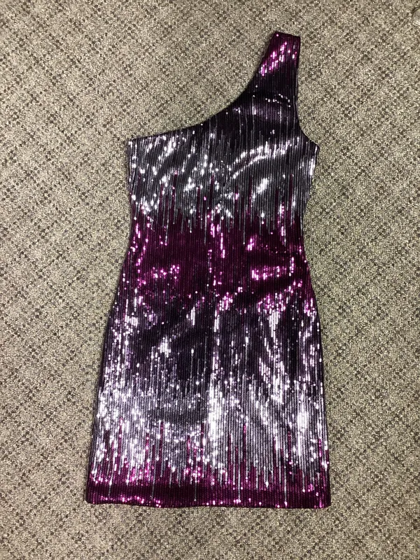 Charlotte Russe Purple Sequins Dress Size XS - Image 5