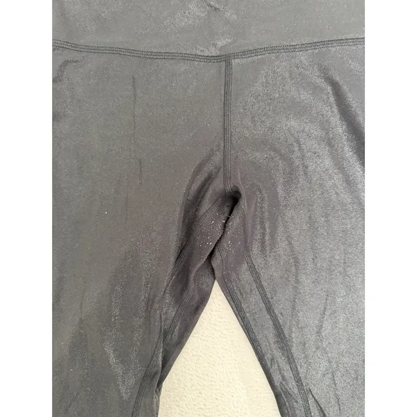 Lululemon Align High-Rise Pant 25" Leggings Shine Radiate Foil Print Black 8 - Image 3