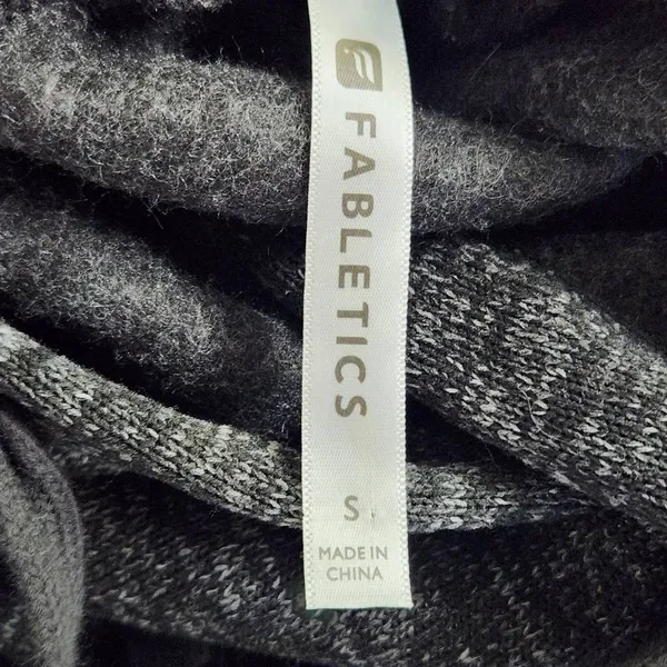 Fabletics Black Yukon Dress Size Small Black Knit Mini Dress with Hoodie - Image 7