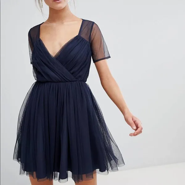 ✨ ASOS Tulle Mini Dress with Sheer Sleeve✨ - Image 4