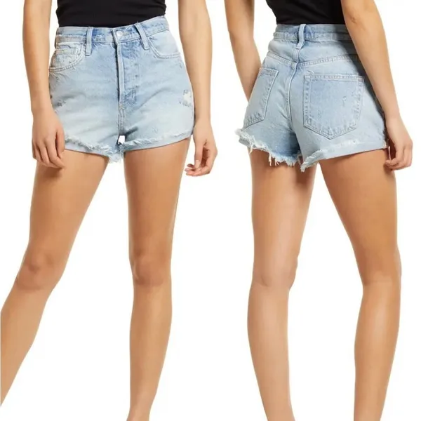 Free People Fox Trott‎ Denim Shorts - Image 2