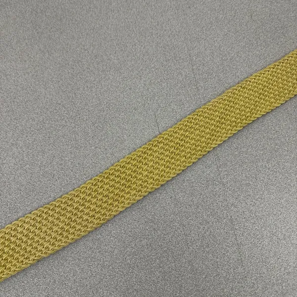 Lauren Ralph Lauren Belt Womens OS Gold Woven Braided Brass Buckle Preppy Boho - Image 4