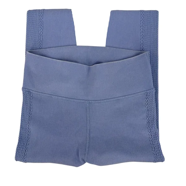 OFFLINE by Aerie Leggings Womens M Periwinkle Blue Ribbed Braided High Waist - Image 3