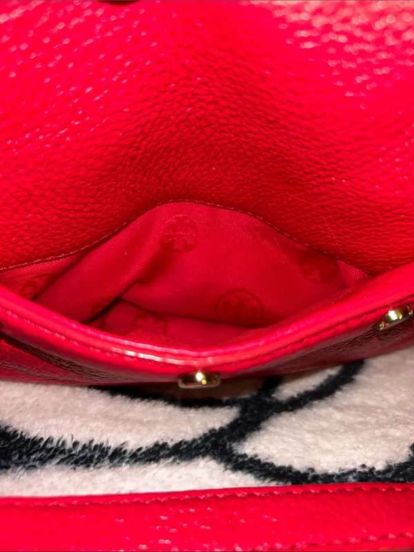 Tory Burch Hot Pink Leather Satchel with Detachable Strap - Image 6