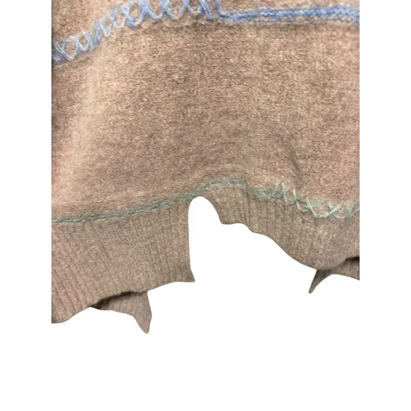 POL Pink Knit Open Front Cardigan‎ Sweater With Embroidered Details Womens - Image 6
