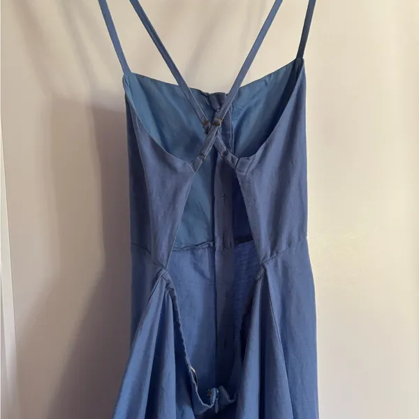 Denim Midi Dress Blue Size M - Image 2