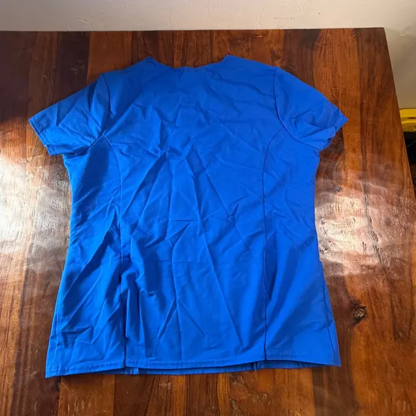 Dickies Xtreme Stretch Royal Blue V-Neck Scrub Top XL 82851 Womens - Image 9