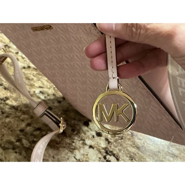 Michael Kors Jet Set Small Logo Crossbody Powder Blush Wide Strap 35T5GTVC5V - Image 12