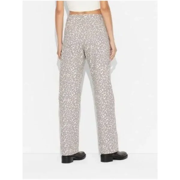 Wild Fable Mid-Rise 90's Relaxed Straight Pants - Wil Brown Leopard - Image 2