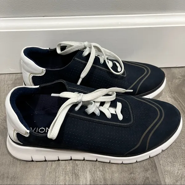 Vionic Fresh Riley Lace Up Navy Blue Sneakers - Image 3