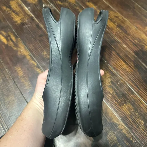 Crocs black slip on rubber ortho washable Mary Jane shoes - Image 3