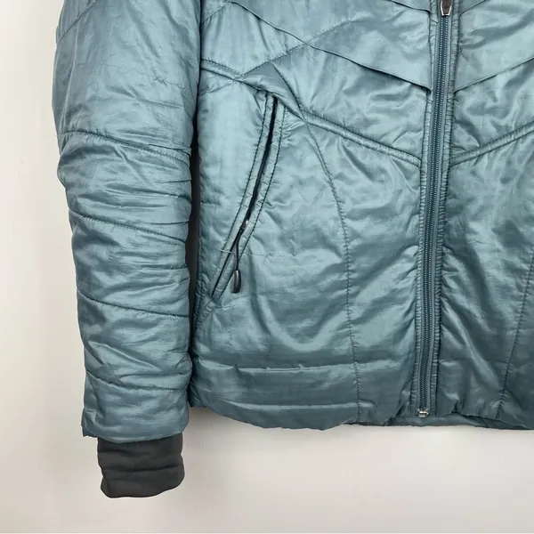 Columbia Kaleidaslope ll Ripstop Omni Heat Jacket Sz Small Metal Blue - Image 7