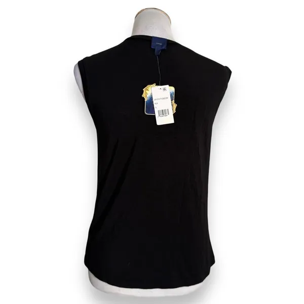 Disney Beauty and The Beast Tee Women Size S Black Gold Sleeveless Shirt NEW‎ - Image 6