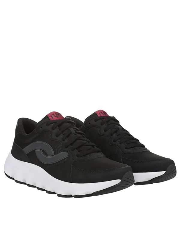 NWT Ryka PodFlow Retro Mesh Walking Shoes Low Top Lace-Up J5714M1 Black 9W - Image 7