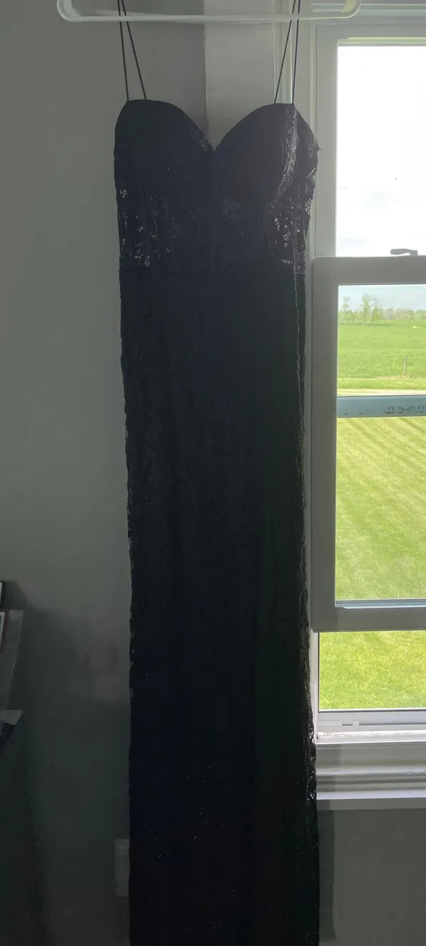 Black Prom Dress Size 12 - Image 2