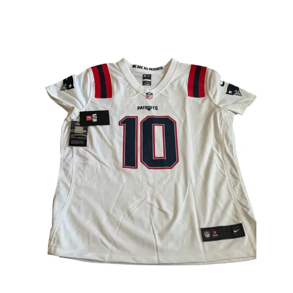 Nike NFL On Field New England Patriots #10 White Jersey Womens Size XL Polyester - Image 4