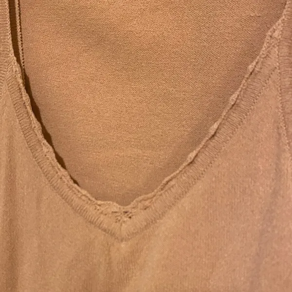 Guess Camel V-Neck Long Sleeve Knit Cardigan and Tank - Image 6
