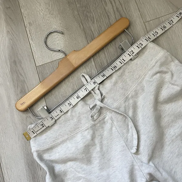 Brandy Melville Sweatpants cotton low rise wide leg womens Gray one size lounge - Image 4