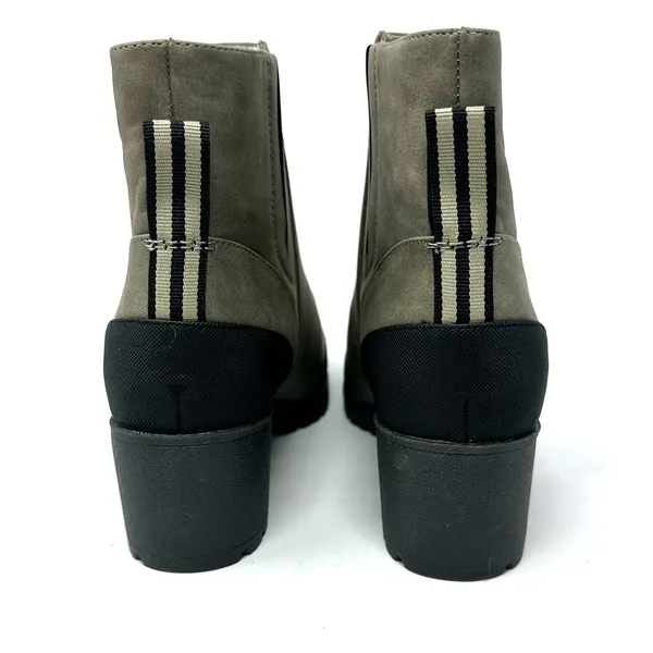 Dr. Scholls Shoes Size 9.5 Boots Tan Suede Side Zip‎ Comfort Round Toe Winter - Image 4