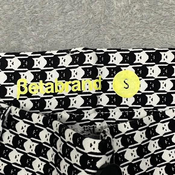Betabrand Pants Womens Small Black Straight Cut Chino Dress‎ Yoga Ponte Pull On - Image 5