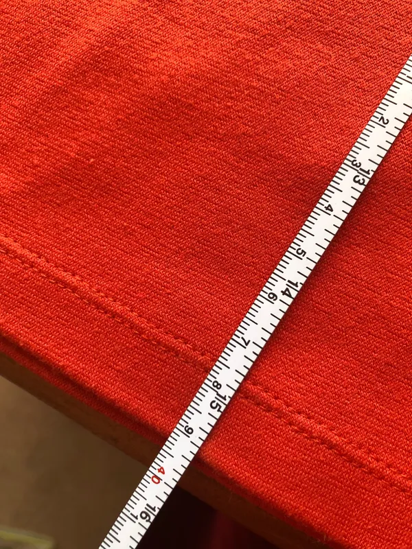 Silence + Noise Orange Spandex skirt - Image 3