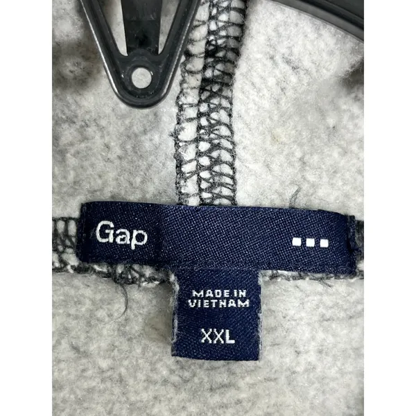 GAP 2012 Floral Logo Applique Pullover Hoodie Sweatshirt Women XXL Dark Gray - Image 9