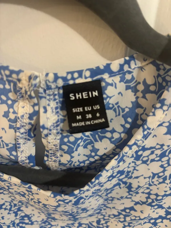 Shein Blue Floral Dress - Image 3