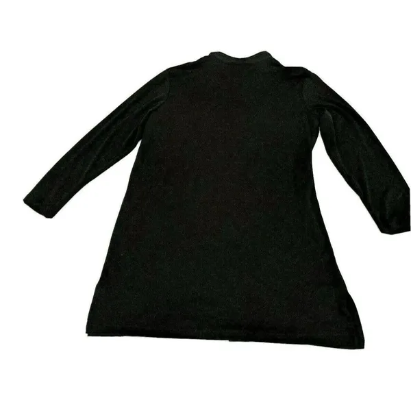 Paragon Large Black  Polyester Blend  Button Down Jacket Dress 22h - Image 2