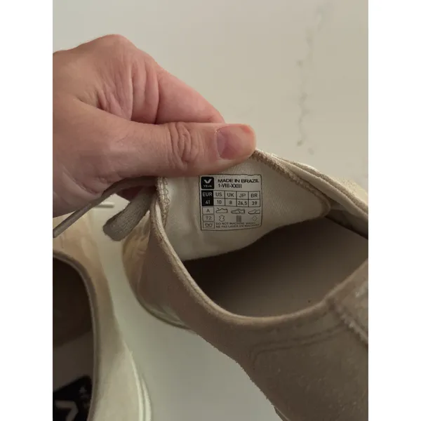VEJA Wata II Low Canvas Pierre Sneakers in Beige Size US 10 / EU 41 - Image 9