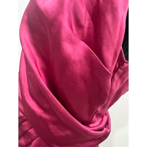 Lush‎ sleeveless pleated midi dress fuschia rose size medium - Image 4